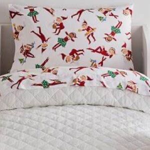 Pottery Barn Kids Elf Pattern Bedding Set - full size sheet set